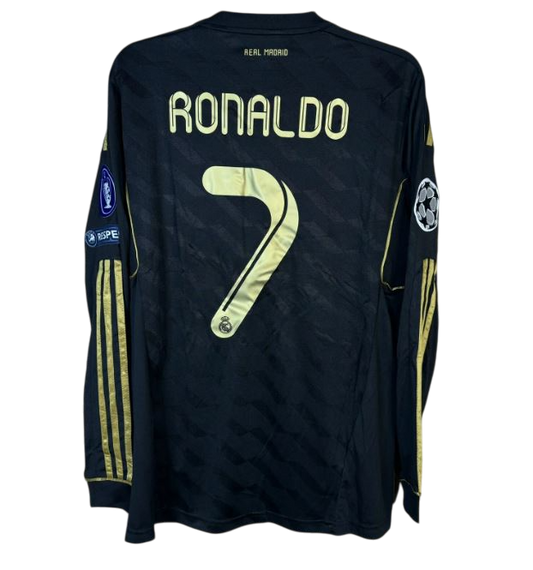 Real Madrid 2011/12 Away Long Sleeve – Ronaldo #7 UCL Retro football shirt