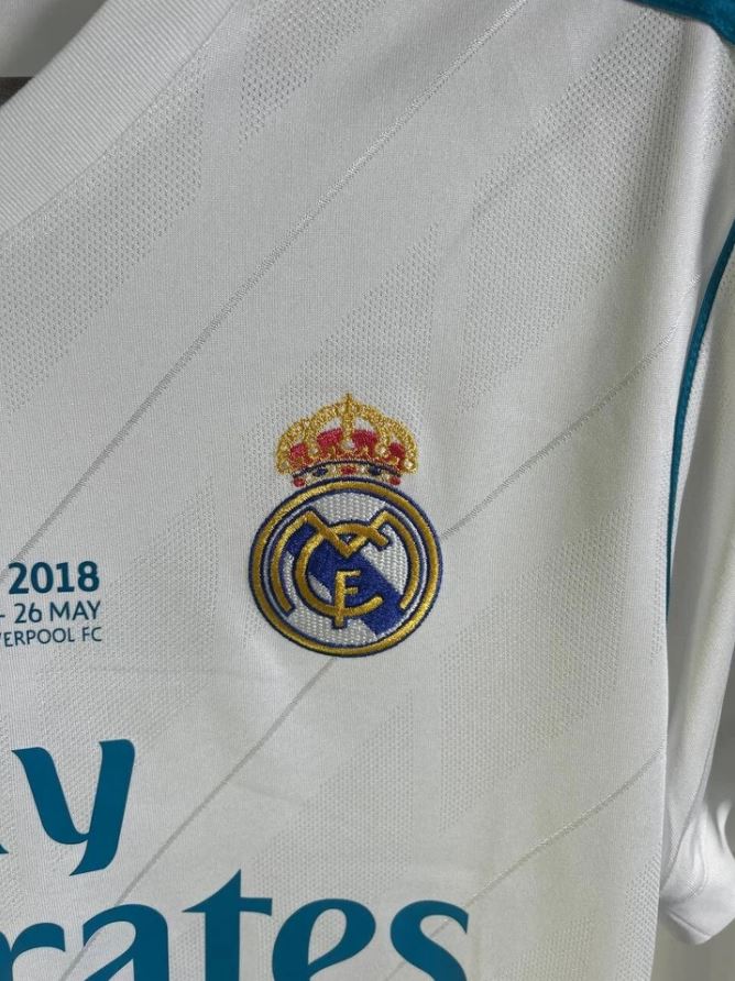 Ronaldo #7 Real Madrid 2017/18 UCL Final Home Football Shirt