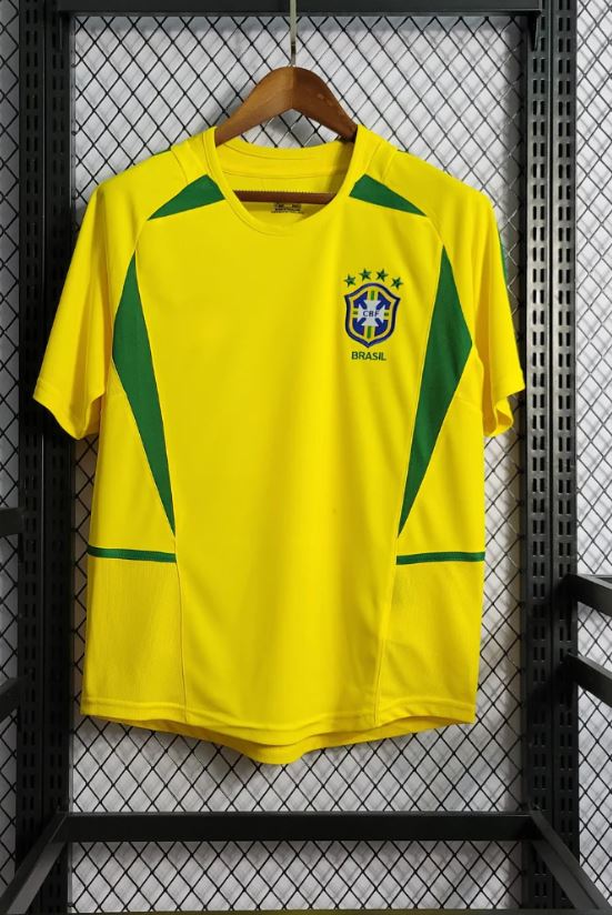 Brazil 2002 Retro Home Football Shirt | #9 Ronaldo