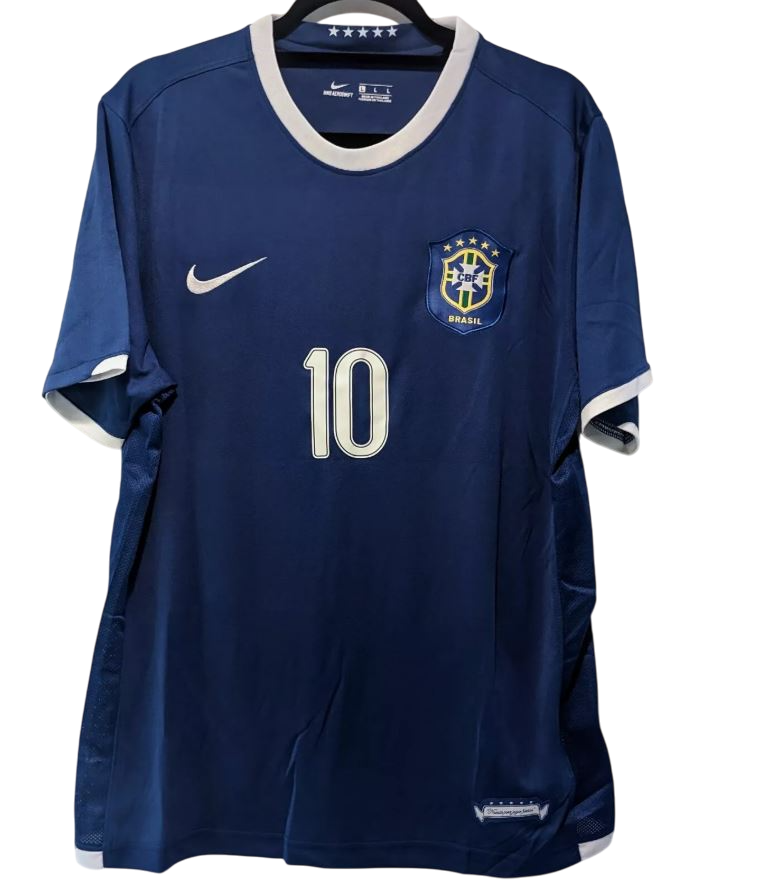 Brazil 2006 Retro Away Football Shirt | #10 Ronaldinho