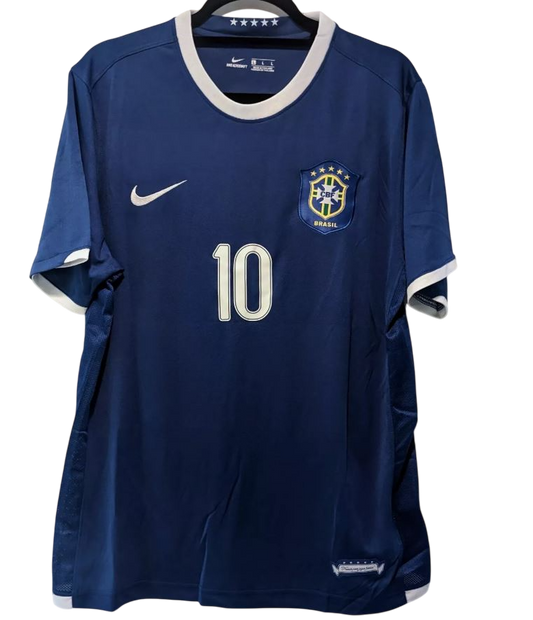 Brazil 2006 Retro Away Football Shirt | #10 Ronaldinho