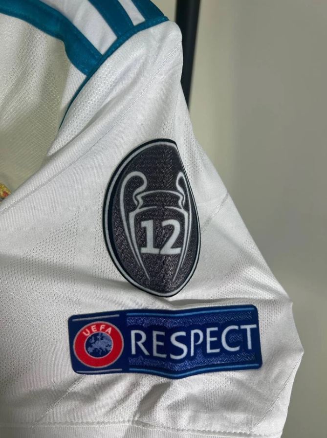 Ronaldo #7 Real Madrid 2017/18 UCL Final Home Football Shirt
