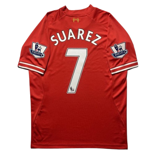 Liverpool 2013/14 Home  – Luis Suárez #7  Warrior Era Retro Shirt