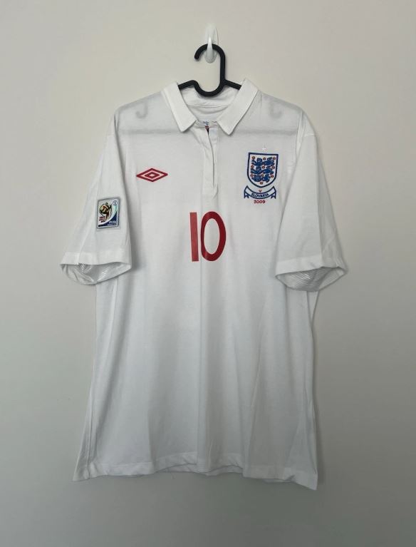 England 2010 World Cup Home Football Shirt | #10 Wayne Rooney