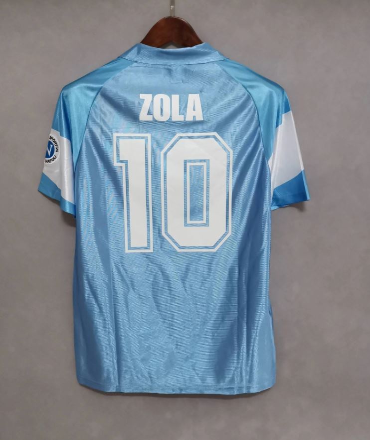 Napoli 1990/91 Special Edition Home Shirt #10 Zola